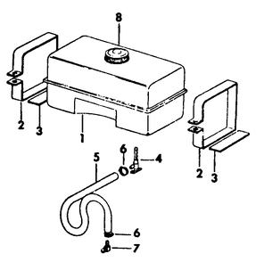 Fuel Tank And Related Parts Diagram and Parts List for 382 383-0350028U-0350029U-0350032U-0350033U-0350036U-0350037U-132100-132399-132383100-133100-133399-133383100-134100-134399-134383100 Cub Cadet Lawn Tractor
